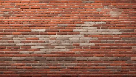 Modern Rustic Charm Seamless Red Brick Wall Texture Ai Generate Stock