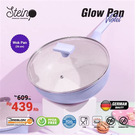 Jual Glow Pan Violet Satuan Series Steincookware Shopee Indonesia