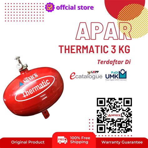 Thermatic Kg Gas Clean Agent Distributor Tabung Pemadam Api Pt