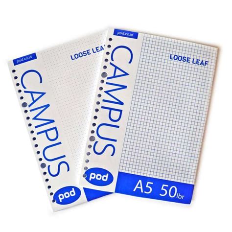 Jual Hvs Loose Leaf A Dotted Grid Kertas Binder Isi Notes Titik