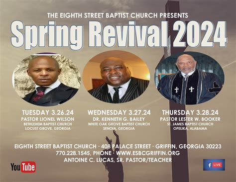 Spring Revival 2024 Eighth Street Baptist Church