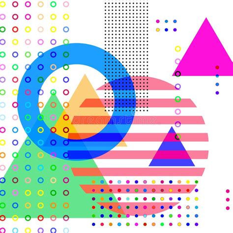 Composici n De Formas Geom tricas Coloreadas Ilustración del Vector