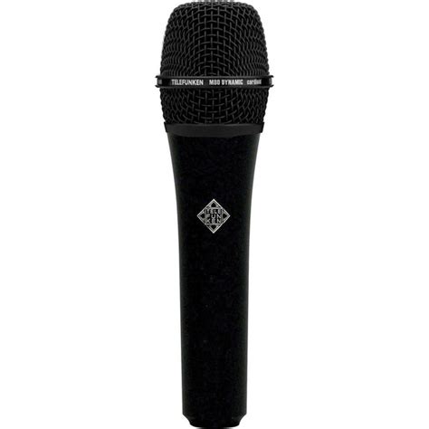 Telefunken M80 Dynamic Microphone Black Body With Black Head Grill At