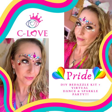 C-Love Pride Love DIY BeDazzle Kit + Virtual Dance & Sparkle Party