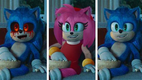 SONIC Movie 2 OLD Design VS NEW Design SONIC EXE VS SONIC AMY YouTube