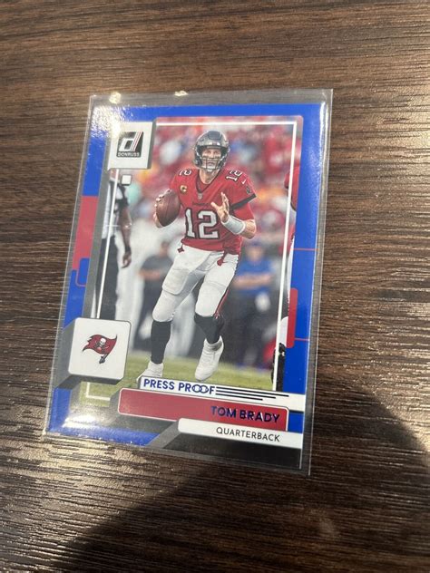 2022 Panini Donruss Press Proof Blue 23255 Tom Brady For Sale Online