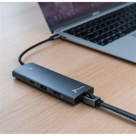 Hub Adaptor Type C Usb C Hdmi K Hz K Hz Lan Rj Reagle Hub X