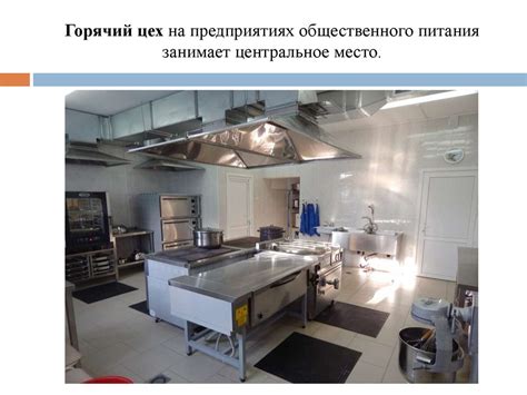 Горячий цех на предприятиях общественного питания - презентация онлайн