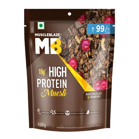 Vanilla Fruit Nut Muscleblaze High Protein Muesli 400 Gm