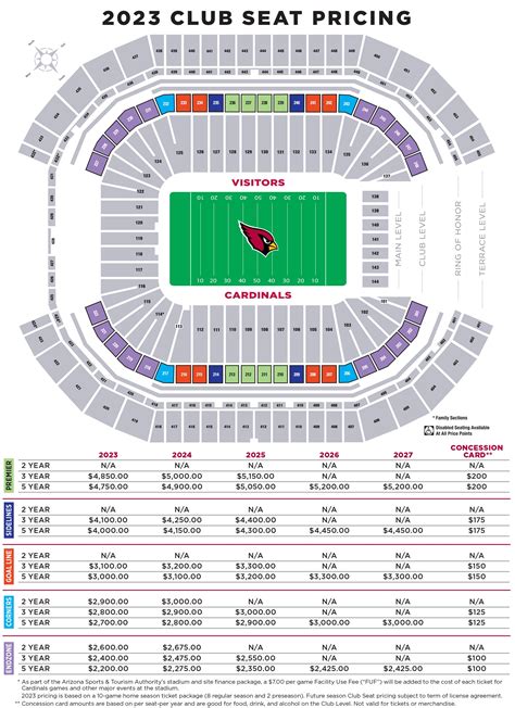 Stadium Map And Season Pricing