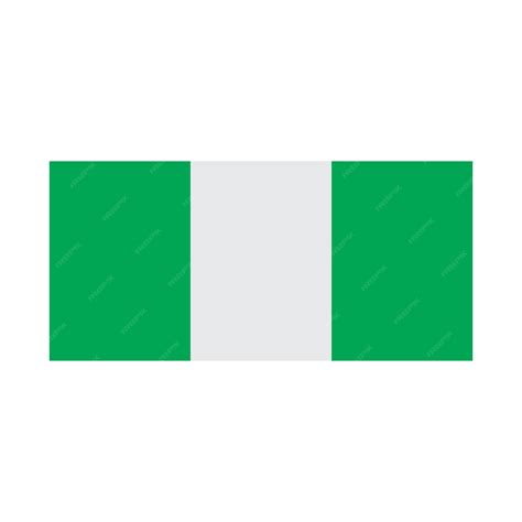 Premium Vector | Nigerian flag icon vector