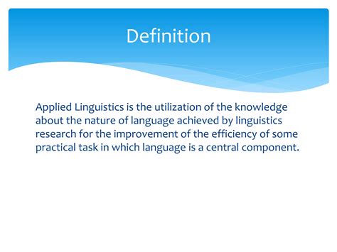 Applied linguistics ppt | PDF