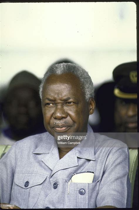 Tanzanian President Julius Nyerere At Ceremony In Zanzibar News Photo