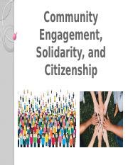 Community Engagement Module Pptx Community Engagement Solidarity