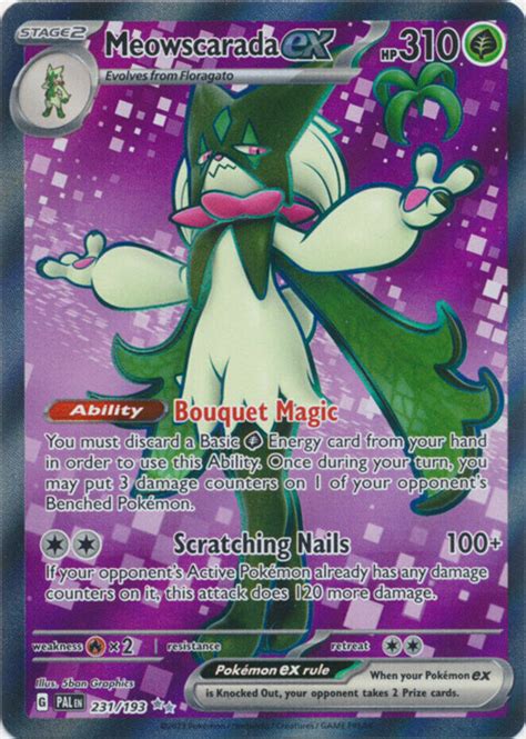 Meowscarada Ex 2023 Scarlet Violet Paldea Evolved 231 193 Ultra