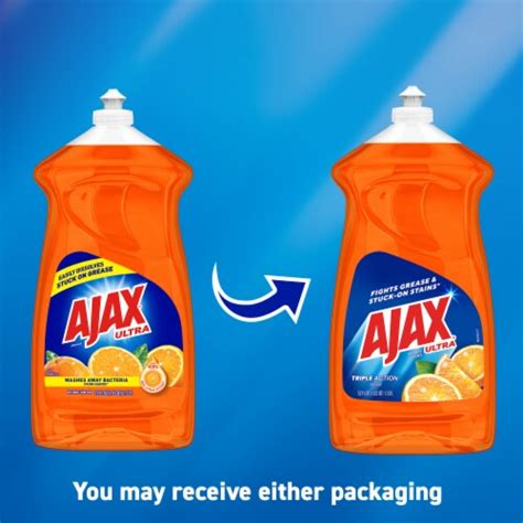 Ajax Ultra Liquid Dish Soap Triple Action Orange Scent Fl Oz Fry