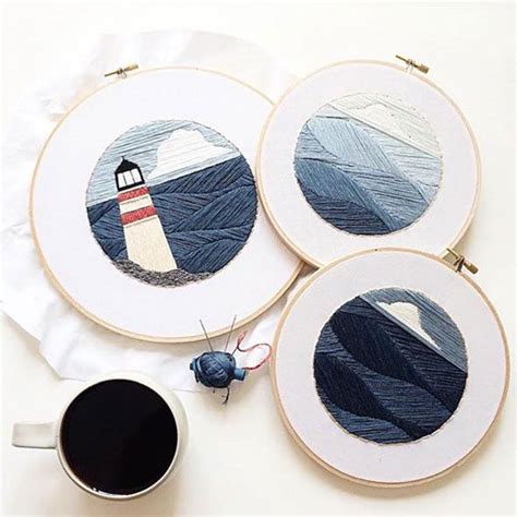 Необычная и крутая современная вышивка | Nautical embroidery ...