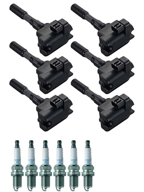 Set Of 6 ISA Ignition Coils And 6 NGK Spark Plugs Compatible With 1994