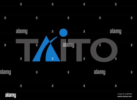 Taito, Logo, Black background Stock Photo - Alamy