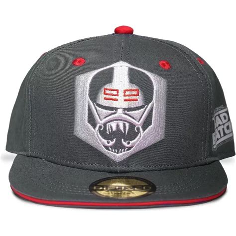 Boné plano cinza snapback para criança Wrecker The Bad Batch Star Wars