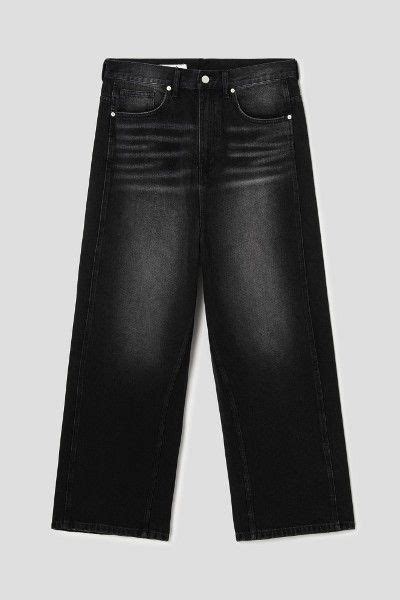 8seconds Vintage Washing Denim Pants Black Relaxed For Men Kooding