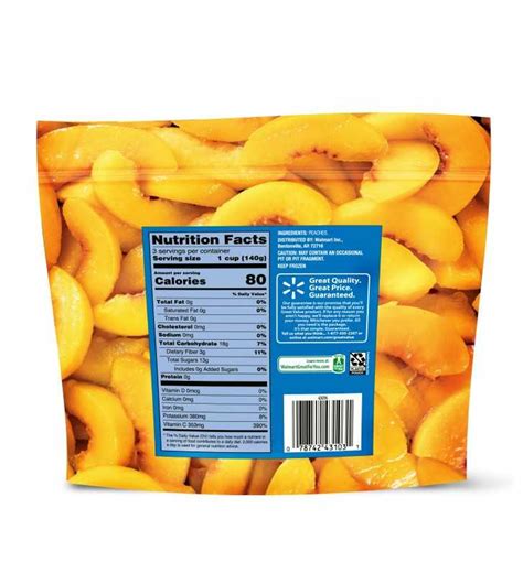 Great Value Frozen Sliced Peaches 16 Oz