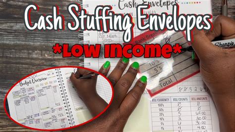 LOW CASH STUFFING CASH ENVELOPE STUFFING YouTube