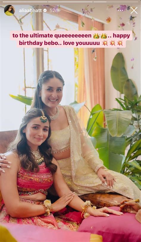 Alia Bhatt Shares Throwback Picture From Wedding To Wish Kareena Kapoor