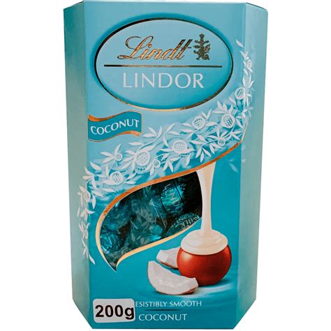 Bombom Lindt 200g Lindor Coco Supermercadosimperatriz