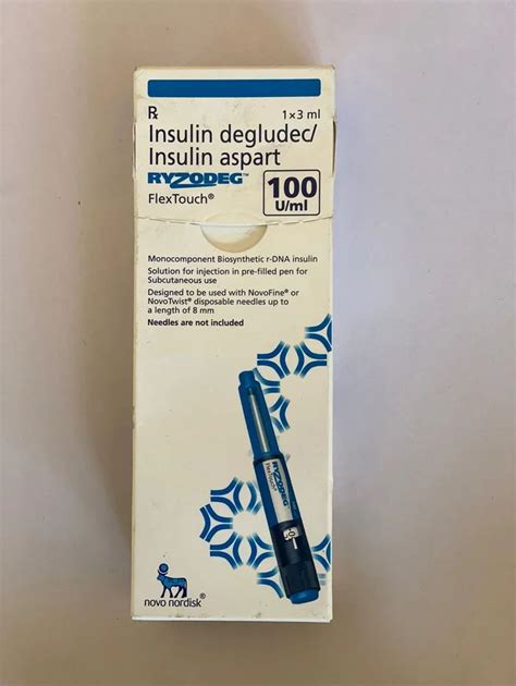 100ml Ryzodeg Flextouch Insulin Degludec Insulin Aspart 100uml At Rs