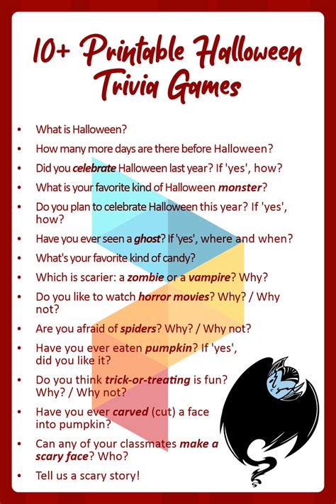 Halloween Trivia Games - 15 Free PDF Printables | Printablee