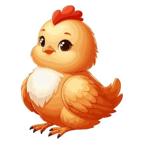 Illustration De Dessin Anim Du Vecteur De Poulet Mignon Vecteur