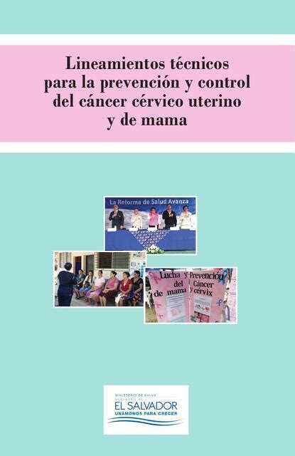 Lineamientos técnicos para la prevención y control del cáncer cérvico