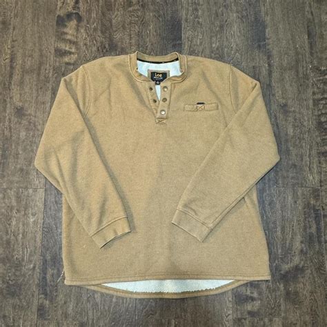 Lee Premium Select Thermal Sweater Mens Sherpa Lined Xl Depop