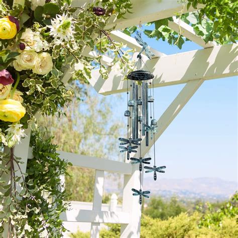 Rosalind Wheeler Wind Chimes, Outdoors Wind Chimes With 4 Aluminum Tubes - Dragonfly Wind Chime ...