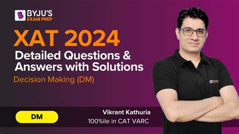 XAT 2024 Decision Making Answer Key Detailed XAT 2024 Question Paper