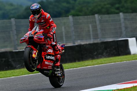 MotoGP Bagnaia Breaks Lap Record Takes Pole Position At Mugello