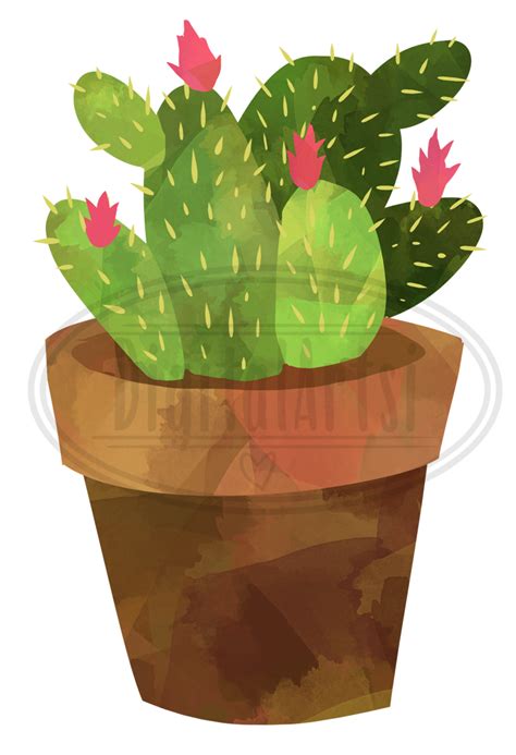 Cactus Graphics Set Digitalartsi