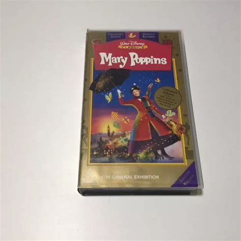 MARY POPPINS WALT Disney Classics Collection VHS Collectors Edition