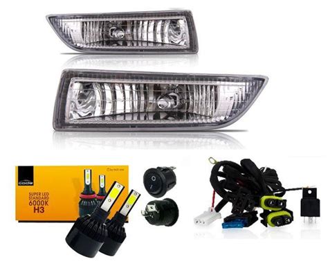 Kit Farol Milha Corolla Le Ld Super Led H Bibas Farol De