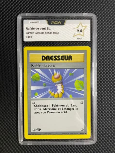 CARTE POKÉMON RAFALE de Vent ed1 93 102 Wizards Set de Base PCA 9 5 FR