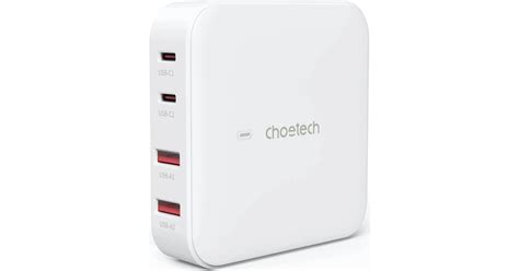 Choetech PD8008 Φορτιστής Χωρίς Καλώδιο με 2 Θύρες USB A 2 Θύρες USB