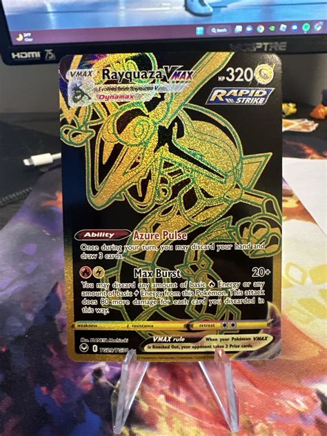 Rayquaza Vmax Secret Rare Tg29tg30 Ultra Rare Silver Tempest Nm