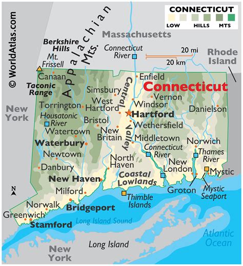 Connecticut Maps Facts World Atlas