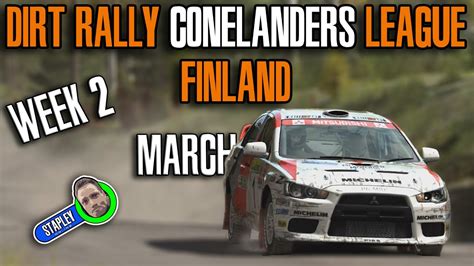 Dirt Rally Conelanders League Finland Mitsubishi Lancia R4 YouTube