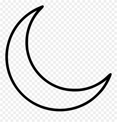 Download Clip Art Black And White Stock Clipart Crescent Moon - Moon ...