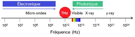 Spectre Lectromagn Tique Le Domaine Fr Quentiel T Rahertz Se Situe
