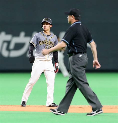 成功率100％！阪神中野拓夢がリーグトップに並ぶ12盗塁目 プロ野球写真ニュース 日刊スポーツ