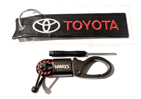 Set Llaveros Toyota Yaris Para Llave Y Control Cuotas Sin Inter S