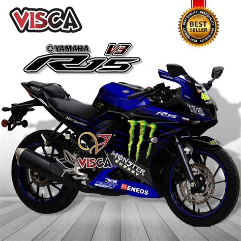 Decal R V Full Body Striping R V Fullbody Sticker Dekal Yamaha